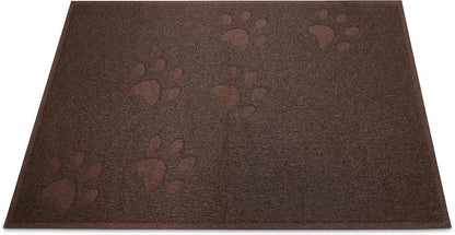 Andalus Medium Cat Litter Mat, Pack of 1 - Waterproof, Non-Slip & Easy to Clean Cat Litter Box Mat for Extra Efficient Pet Litter-Trapping, Brown (23.5” X 15.75”)