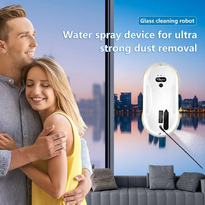2025 Robotic Window Cleaner – Ai-Powered Streak-Free for Glass/Patio Doors/Tiles Ultra-Quiet & Remote Control PRK-309