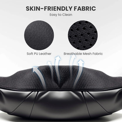 Cordless Neck Back Massager with Heat, 4D Shiatsu Shoulder Massager for Pain Relief, Gifts for Mom Dad