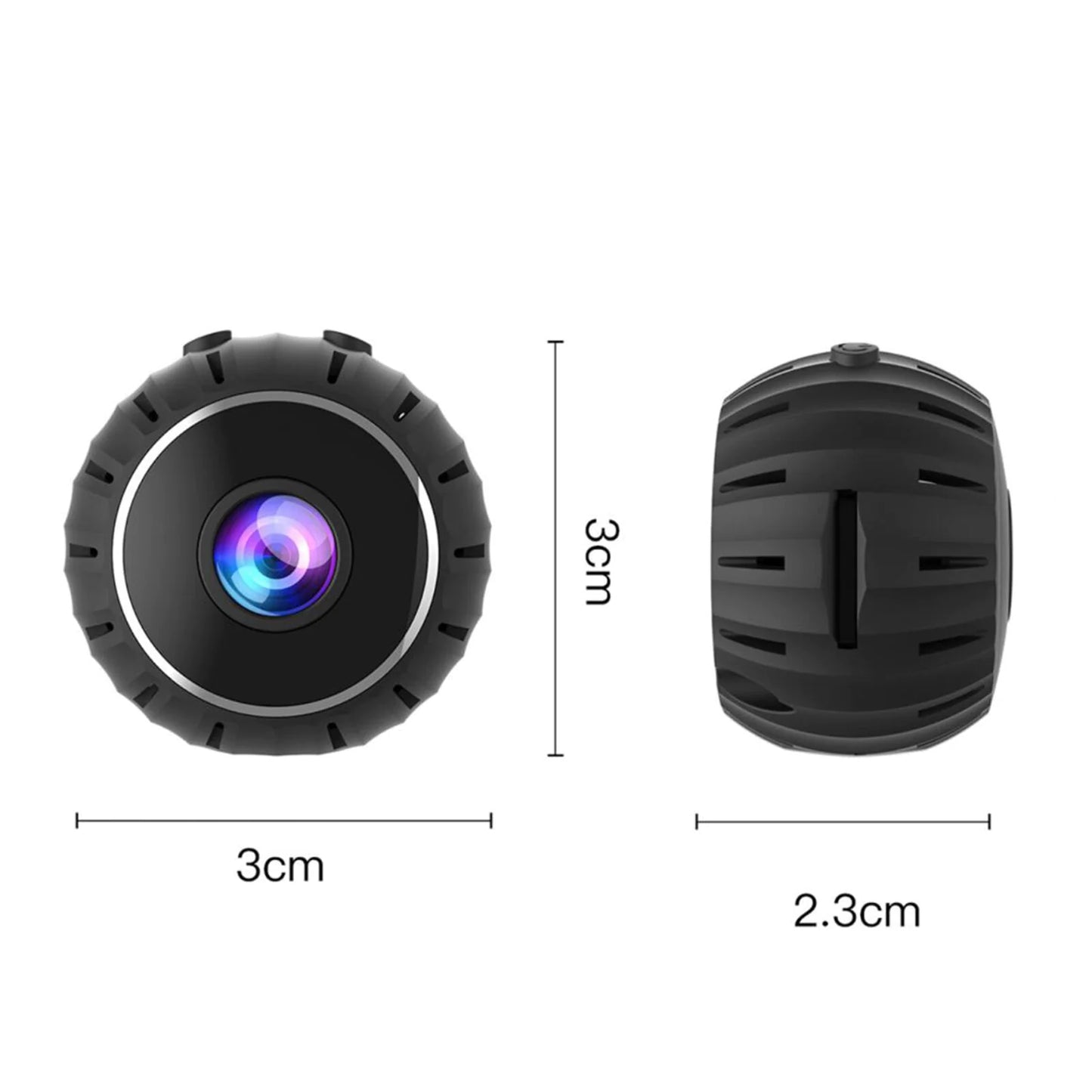 GuardianEye Mini Magnetic WiFi Nanny Cam – 1080P HD Wireless Security Camera with Night Vision & Motion Alerts - NexaHome