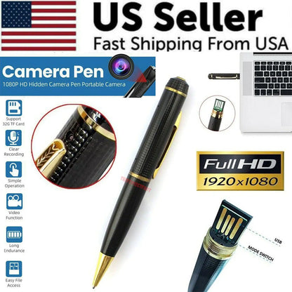 1080P HD Pocket Pen Camera Hidden Cam Mini Body Video Recorder DVR Security USB - NexaHome