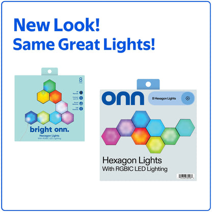 RGBIC Hexagon Lights 8 Count
