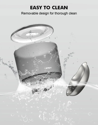 Automatic Cat Feeders, 135Oz/4L Clog-Free Automatic Dog Feeder with Stainless Steel Bowl, Anti-Bite Cable for Cats, Small & Medium Dogs