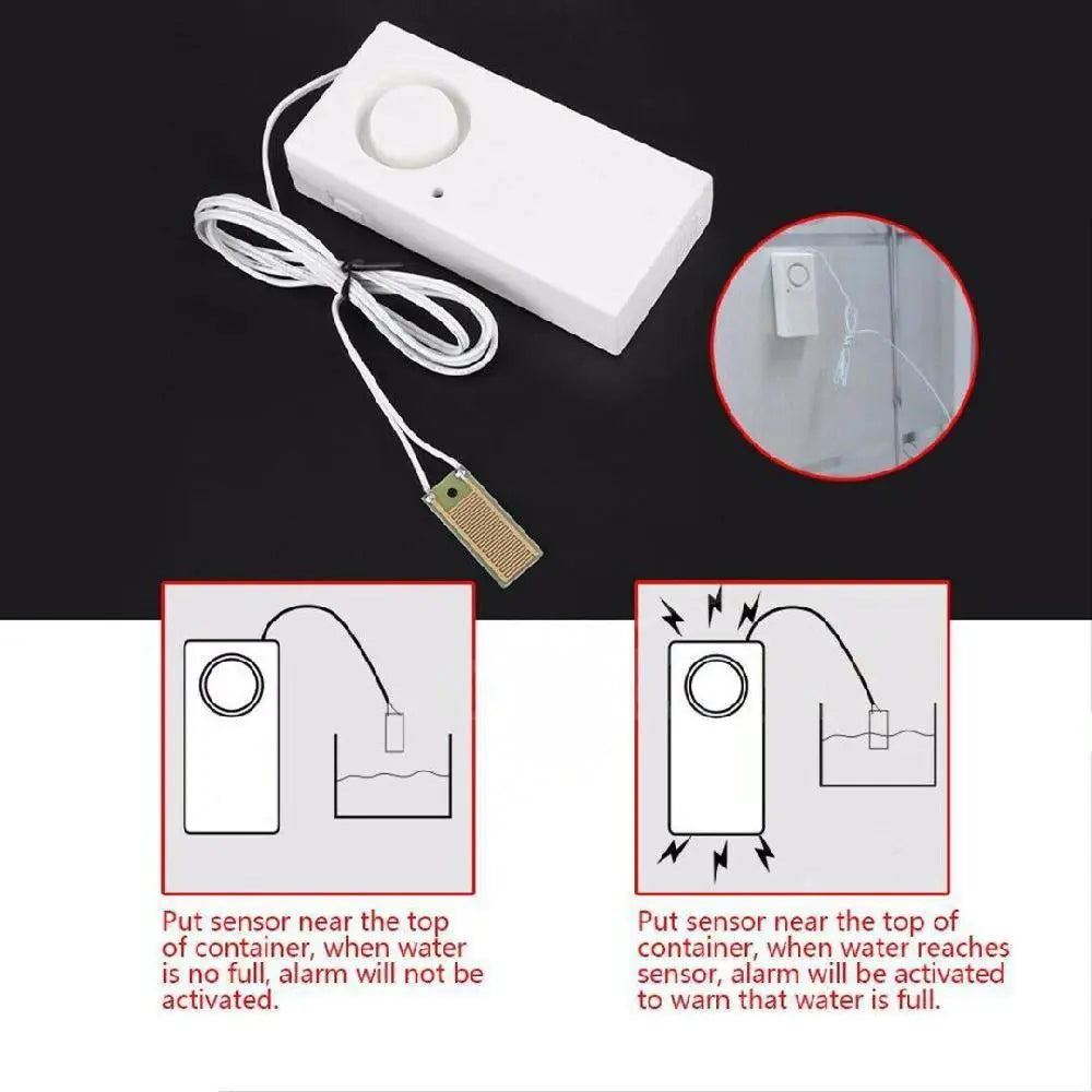 SolarGuard Precision Water Leak & Overflow Detector – Wireless High-Sensitivity Flood Alarm for Basements & Kitchens