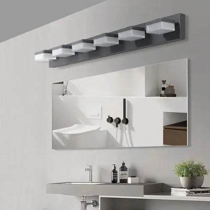 Luminaire™ 38-Inch Modern 6-Light LED Vanity Fixture – Matte Black Shadow-Free Bathroom Lighting